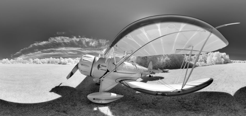 Classic Waco YMF 5 Infrared Panorama Cropped